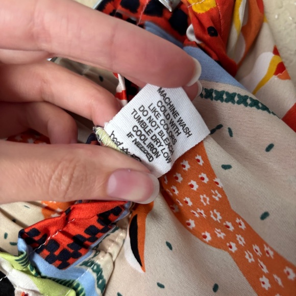 Live 4 Truth XL Novelty Tropical Bird Print Pull On Wide Leg Pants - Picture 11 of 11